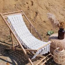 2023 Hot Selling Custom Macrame Folding Lounge Chair Best Quality from Isar International LLP