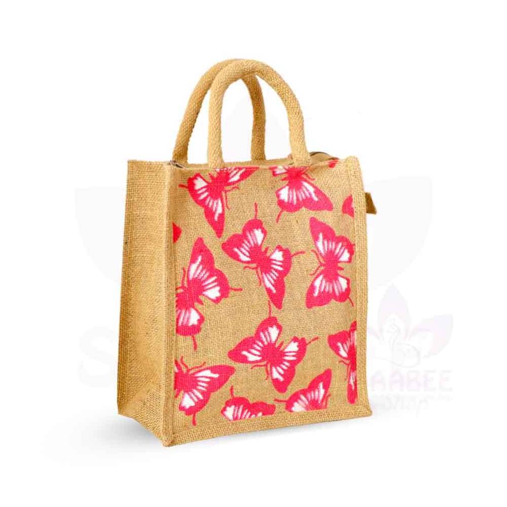 Wholesale Handmade Jute Handbag Burlap Totes Jute Tote Bags Reusable Burlap Bags with Handles for Wedding Shopping