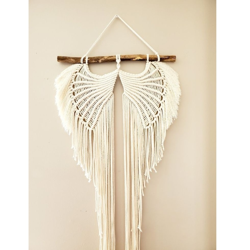 Macrame Angel Wings Wall Hanging Wall Art Decor for Bedroom Living Room Buy Online From India