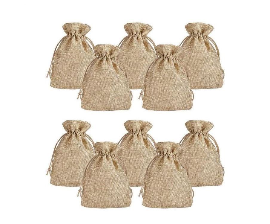 Buy Latest New Design Jute Drawstring Bag Custom Printed Jute Pouch Bags For Wheat Rice Sugar And Coffee Beans