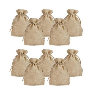 Buy Latest New Design Jute Drawstring Bag Custom Printed Jute Pouch Bags For Wheat Rice Sugar And Coffee Beans