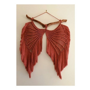 Top Sale Handmade Macrame Large Angel Wings Wall Hanging Wall Decor For Bedroom Living Room Home Decor