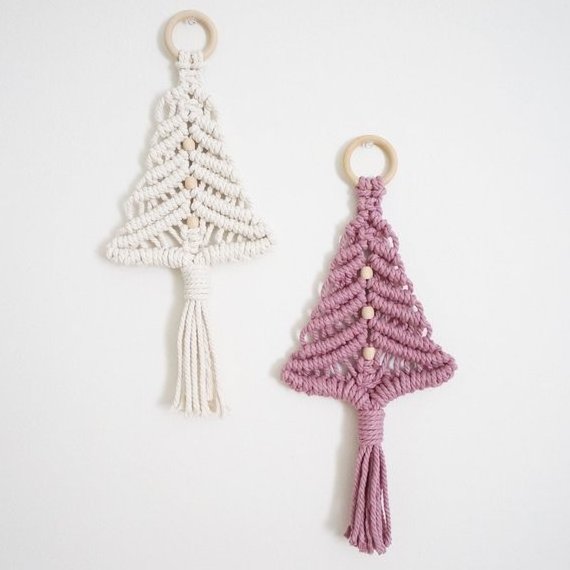 Premium Quality Macrame Christmas Tree Wall Hangings Hand Woven Natural Wall Decorations for Home at Wholesale Price