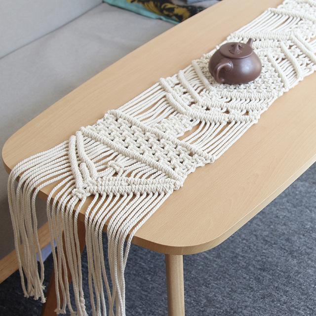 Buy Handwoven Macrame Table Runner Cotton Boho Table Cloth Wedding Table Runner At Wholesale Price From Isar