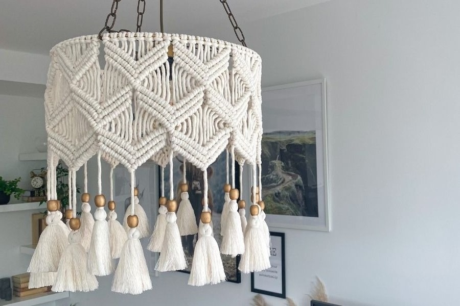 2024 Hot Selling on Custom Macrame Lamp Shade Handmade Best Quality from Isar International LLP