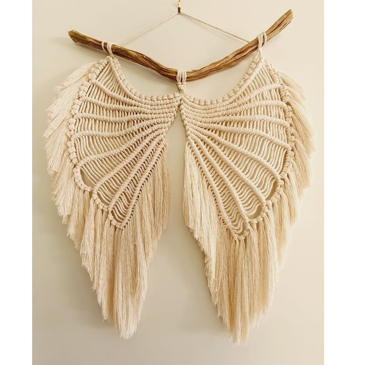 Macrame Angel Wings Wall Hanging Wall Art Decor for Bedroom Living Room Buy Online From India