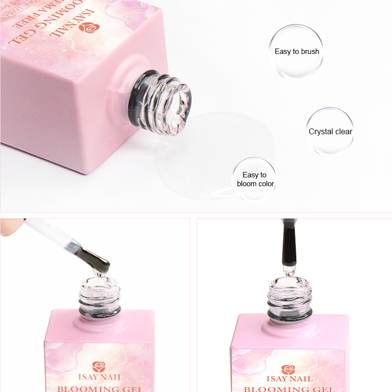 New Product 15ml Hema Free Nail Art Blooming Gel Uv Nail Glue Polish Blooming Gel For Nail Art