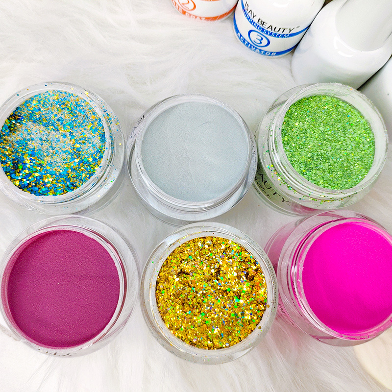 Best price acrylic powder bulk nail acrylic powder vendors glitter acrylic powder