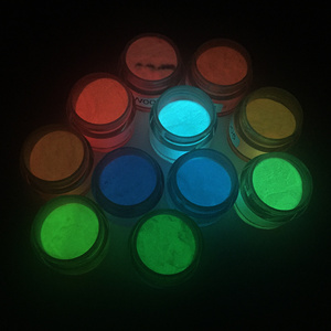 China Manufacturer Custom logo HEMA free 100% organic neon pigment dip powders kit nail glow in the dark color dipping powder