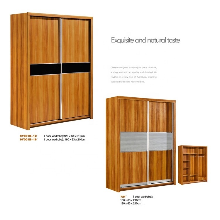 Bedroom Wardrobe Custom Made Double Doors Wooden Wardrobe Modern Home Furniture Bedroom Solid Wood Wardrobe