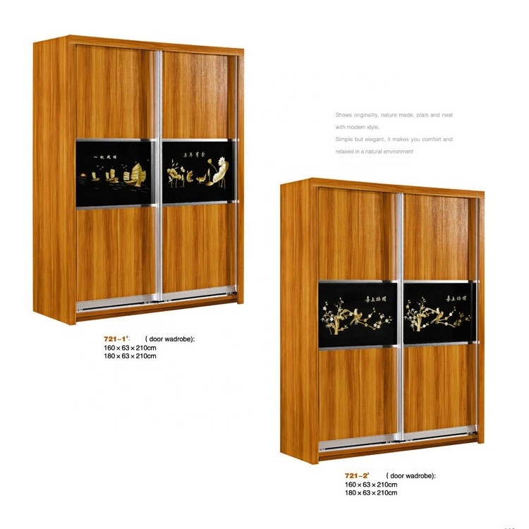 Bedroom Wardrobe Custom Made Double Doors Wooden Wardrobe Modern Home Furniture Bedroom Solid Wood Wardrobe