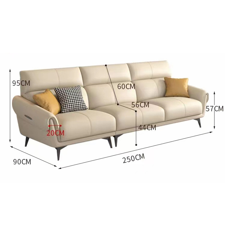 High Quality Fabric Sofa Double Sofa And Chair Household Furniture Modern Design Double Living Room Sofa