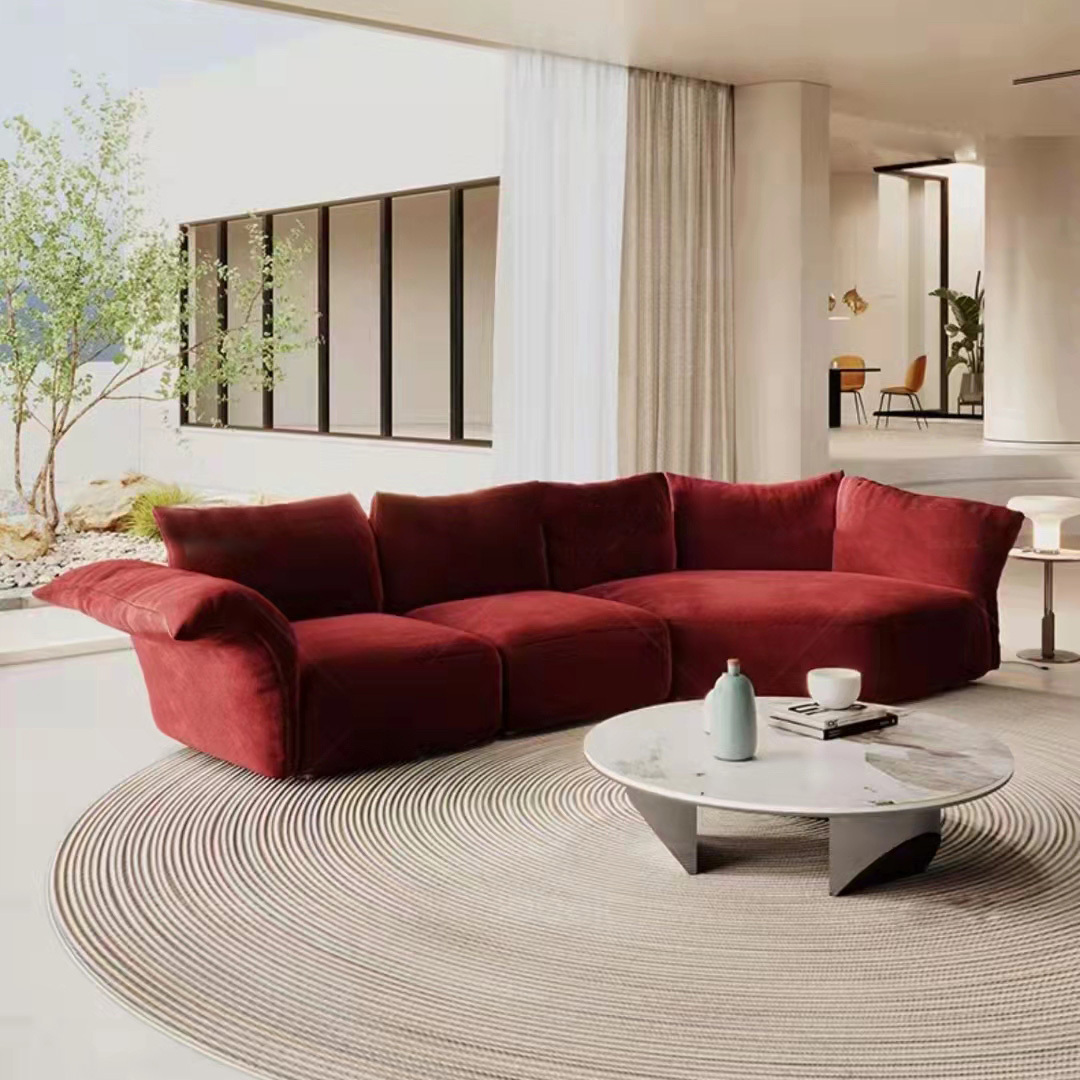 Modern Living Room Furniture Sofa Combination Artistic Sense Irregular Petal Shaped Sofa