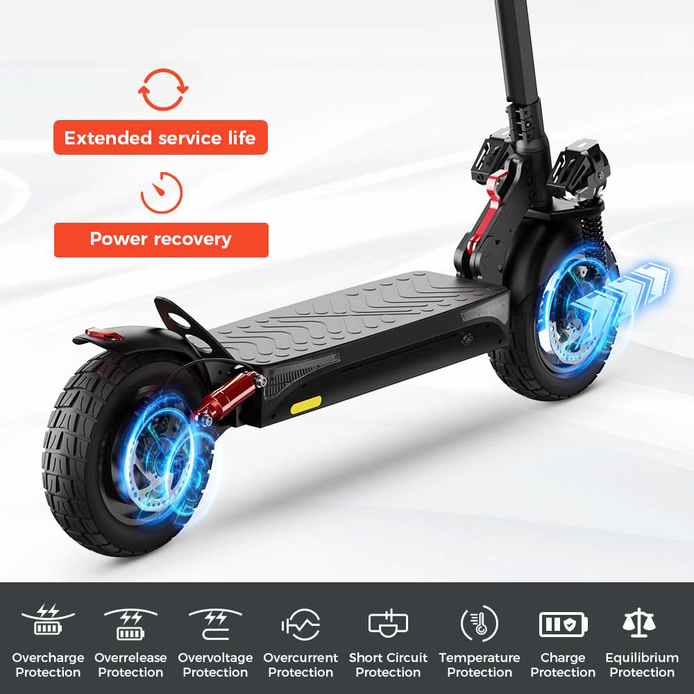 iScooter ix4 800W 10 inch Off Road Tire 15Ah 45km/h APP Control Adult High Speed Electric Scooter WITH CE