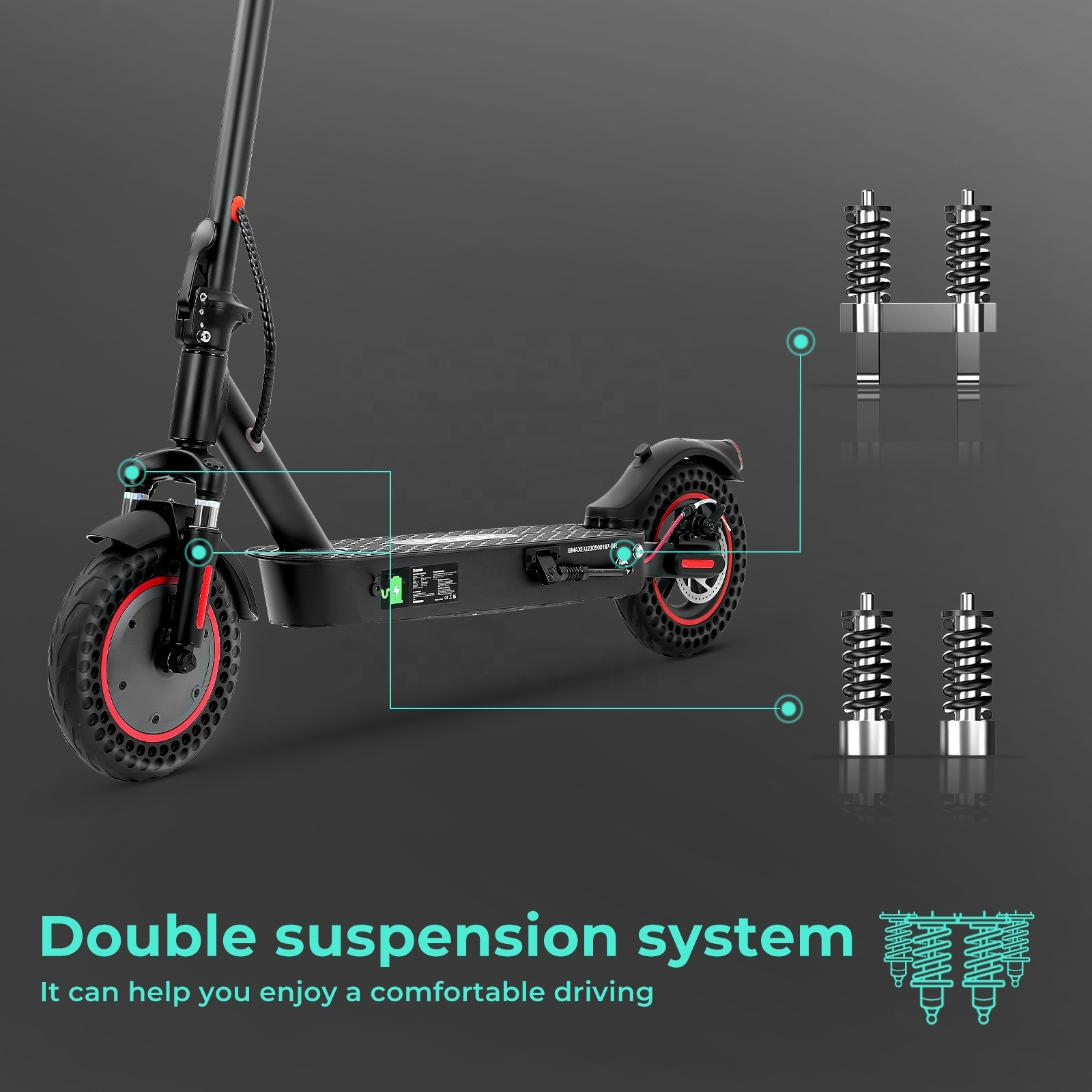 EU Stock i9Max Fat Tire e Scooter 30KM/H Electric Scooter For Adults