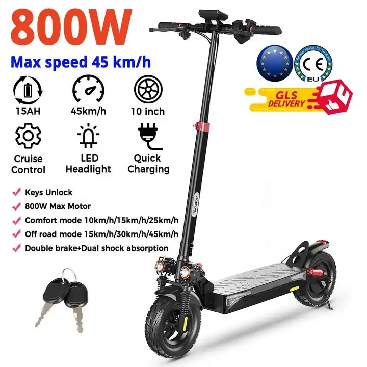 EU warehouse iScooter iX3/iX4 Electric Scooter 11 inch Off-road vacuum Tire 2 wheel 1000W Motor high speed e scooter