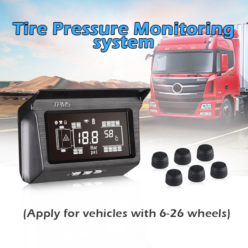 Digital Tmps 5 Sensors Tire Pressure Monitoring system For Truck