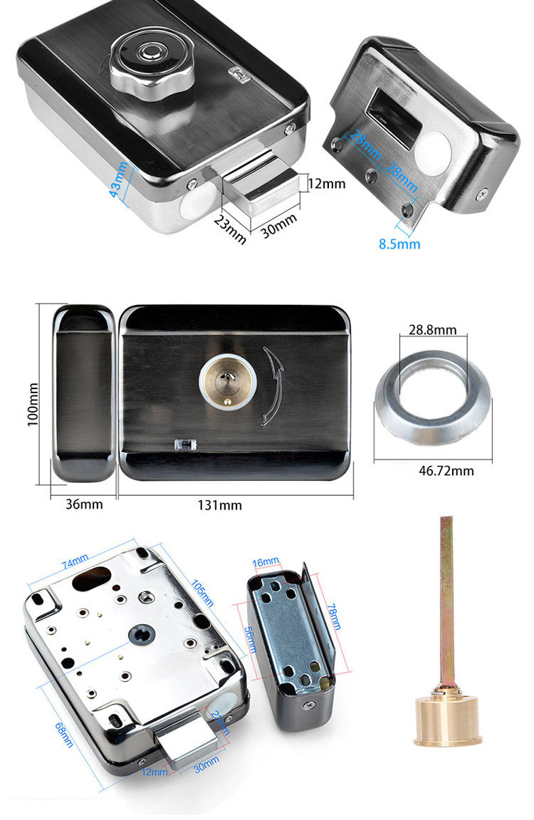 Intelligent Electronic Silent Motor Door Lock For Access Control