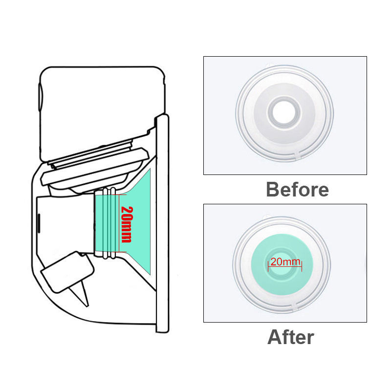 New Design Breast Pump Accessories 14/16/18/19/20/21/22 mm for MomcozyMedela/Elvie/Spectra/Bellababy/TSRETE/Willow Flange Inset