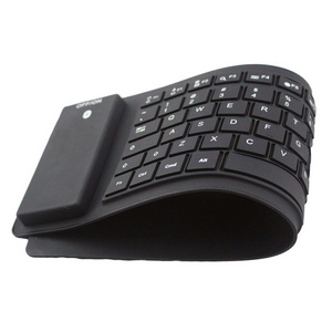 Flexible and Foldable Waterproof OEM Language  Silicone Wireless Keyboard