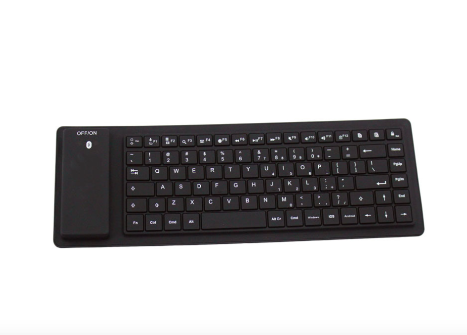 Flexible and Foldable Waterproof OEM Language  Silicone Wireless Keyboard