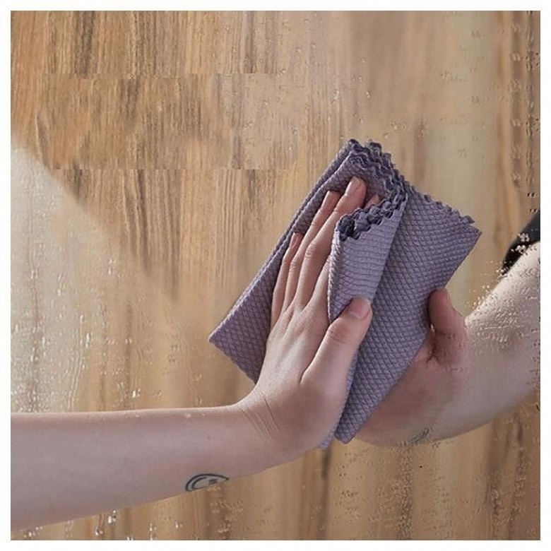 Cleaning Glass Without Water Mark Cleaning Towel Absorbent Cleaning Rag Kain Lap Microfiber Nano Cloth Wine Glass Polishing Cl