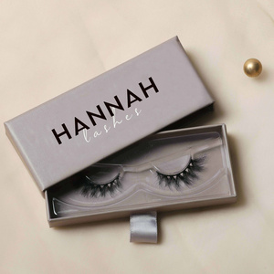 10mm 12mm small short wispy corner half lashes 3D mink natural eyelashes with brown nude beige eyelashes packaging