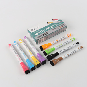 Customized 6/8/12 Colors Quick-Dry Refillable White Board Whiteboard Marker Pen Set With Eraser Durable Set