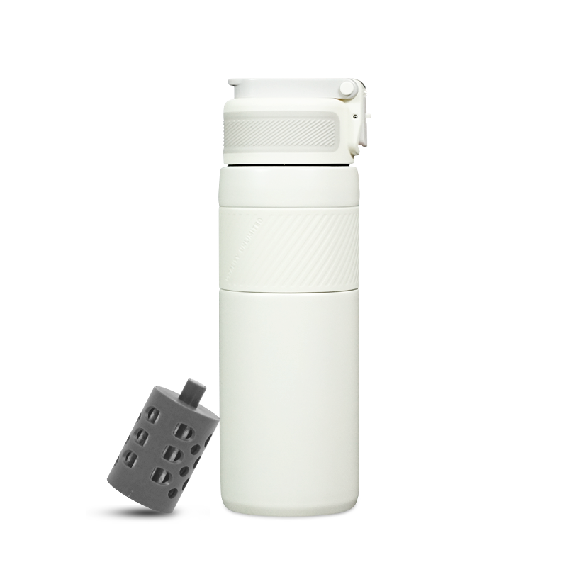 500ml Insulated Water Bottle 1 Liter 18/8 Stainless Steel Outdoor Filter Water Bottle with Filter Element