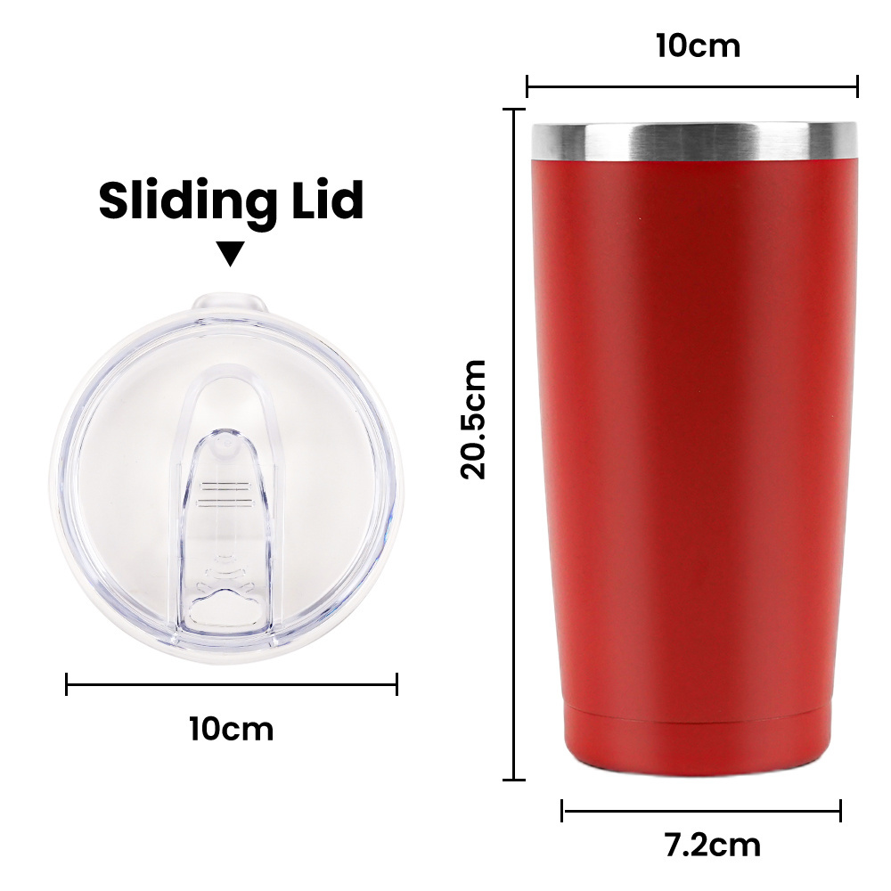 Wholesale Custom Reusable Stainless Steel Insulated Vacuum Cup Double Wall Coffee Mug 20oz Tumbler Cups in Bulk with Lid