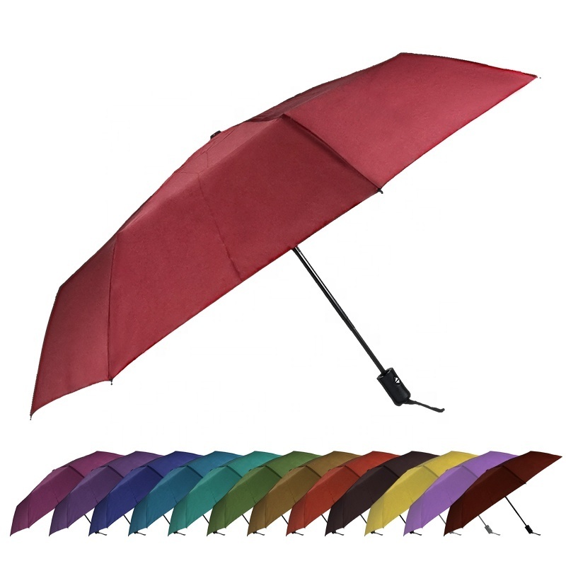 Fully Automatic Personalized Custom Logo Advertising Umbrella Rain or Shine Vinyl Folding umbrella with Logo