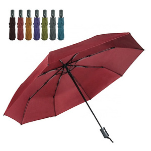 Fully Automatic Personalized Custom Logo Advertising Umbrella Rain or Shine Vinyl Folding umbrella with Logo