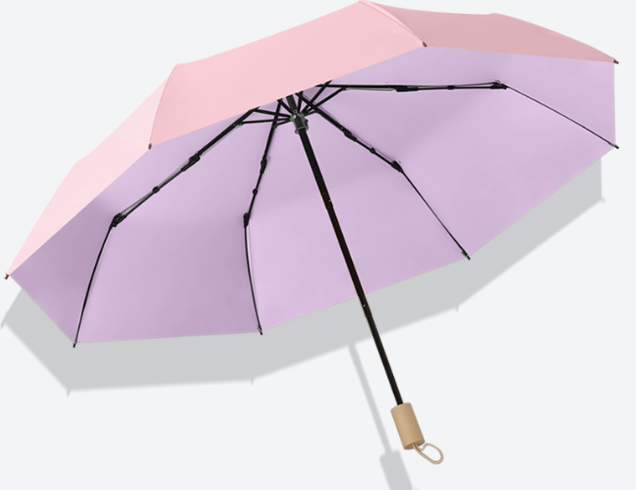 New Style Hand-open 8-bone Color Glue Foldable Sunshade flower folding umbrella Golf umbrella with Logo