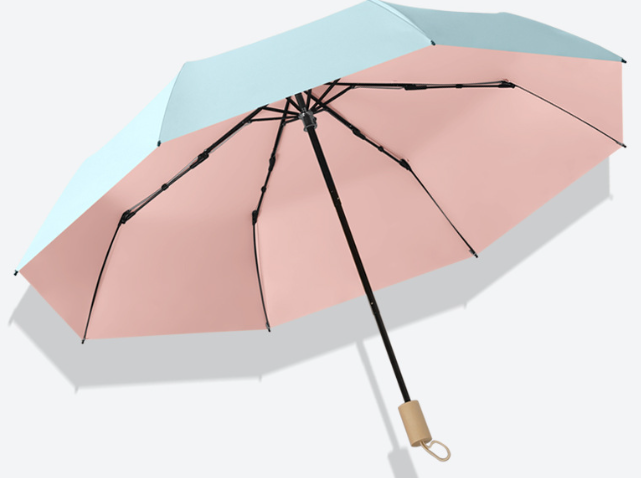 New Style Hand-open 8-bone Color Glue Foldable Sunshade flower folding umbrella Golf umbrella with Logo