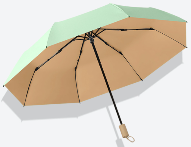 New Style Hand-open 8-bone Color Glue Foldable Sunshade flower folding umbrella Golf umbrella with Logo