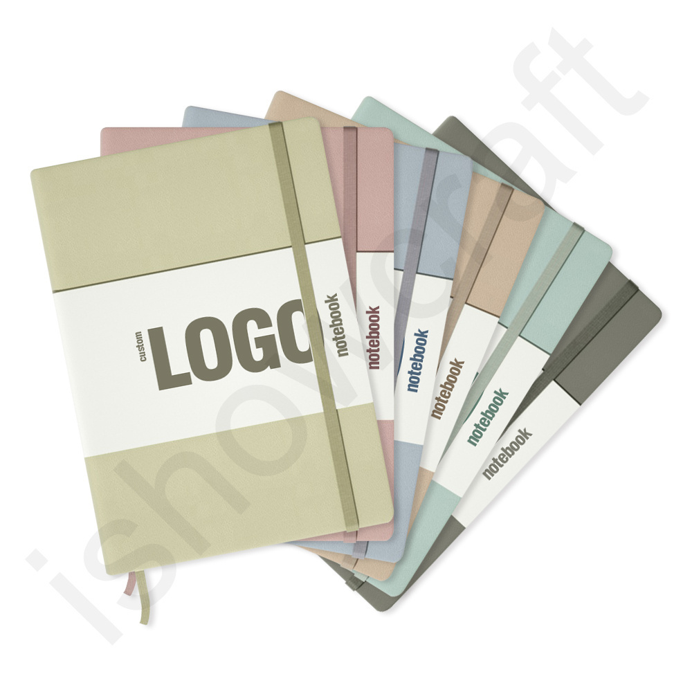 Ecofriendly Private Label Cute Journal A4 Notebook Pu Leather Pastel Colored Daily Planner