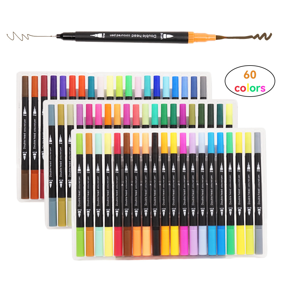 Children'S Drawing 60/80/168/204/262 Colors Colorful Paint Maker Pens Art Makers With Display Rack