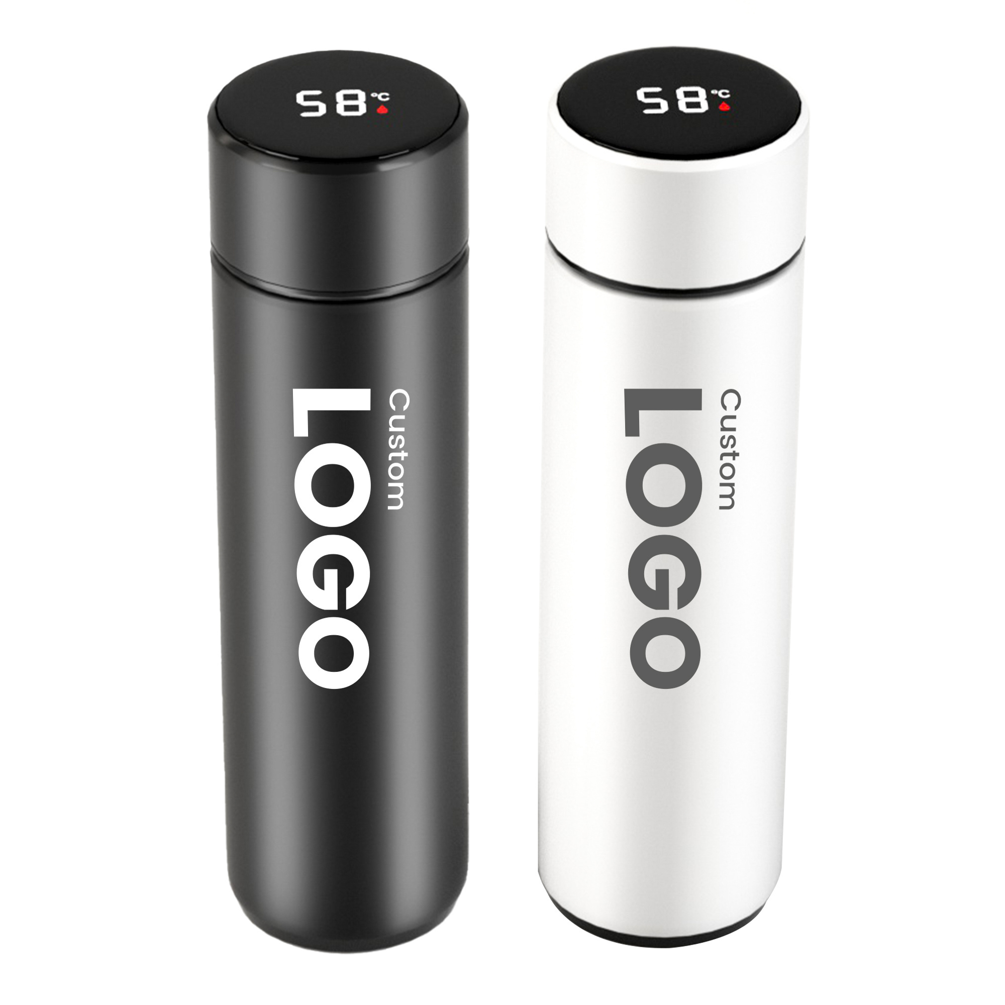 Smart LED Temperature Display Metal Insulation Water Bottle Cup Stainless Steel Intelligent Vacuum Flask