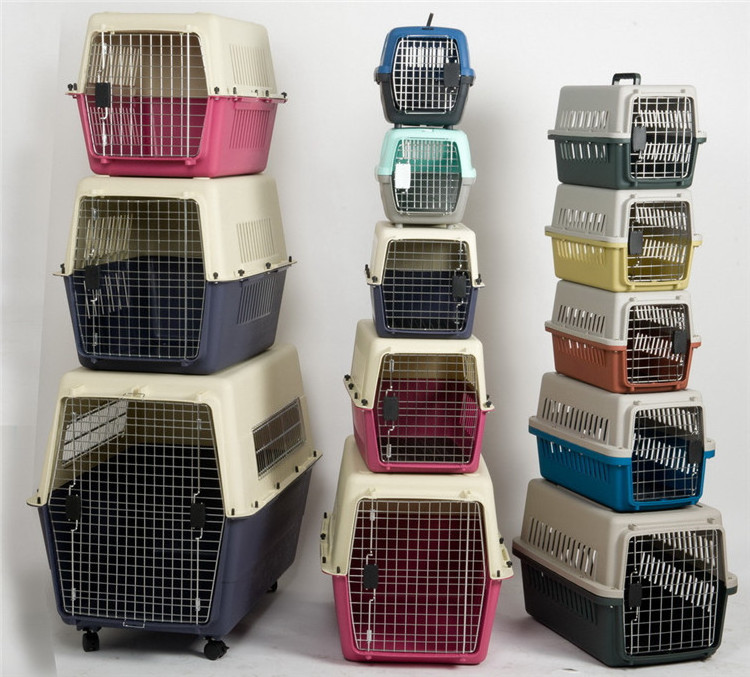 New Pet products Carrier airline transport box flight Carrier Travel Box transportation Cages crate kennel