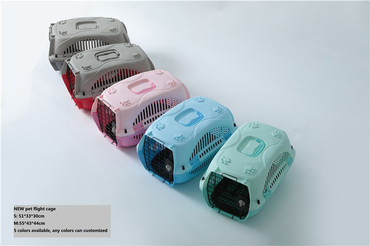 Plastic Pet Carrier For Cat Dog Puppy Rabbit Travel Box Basket Cage Outdoor New transport pet kennel crate travel cage