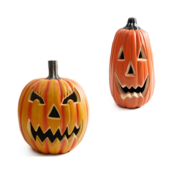 Autumn Harvest Halloween Plastic Battery Operated LED Light Pumpkin Decoration