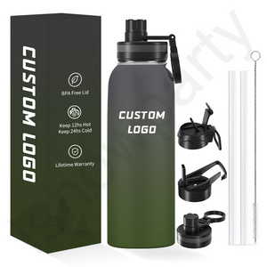 Standard Mouth Metal Insulation Water Bottles Thermos Stainless Steel Vacuum Flask Water Bottle