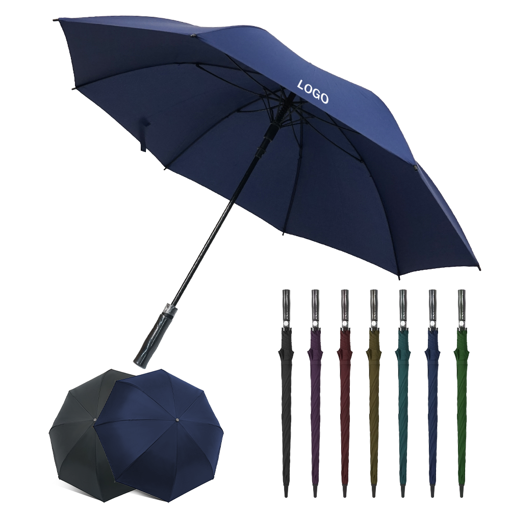 30 Inch Innovative Outdoor Straight Big Luxury Straight Umbrella Straight Umbrella With Logo