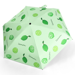 Pocket Custom Logo Off Sun Hand Mini Capsule Fold Umbrella Capsule Fold Umbrella For The Rain Waterproof