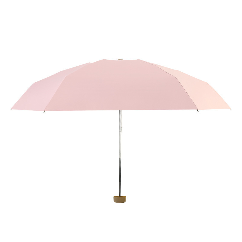 Manual Portable Rainy Day Windproof 190T Pongee Girls Capsule Fold Umbrella Capsule Fold Umbrella For The Rain Waterproof