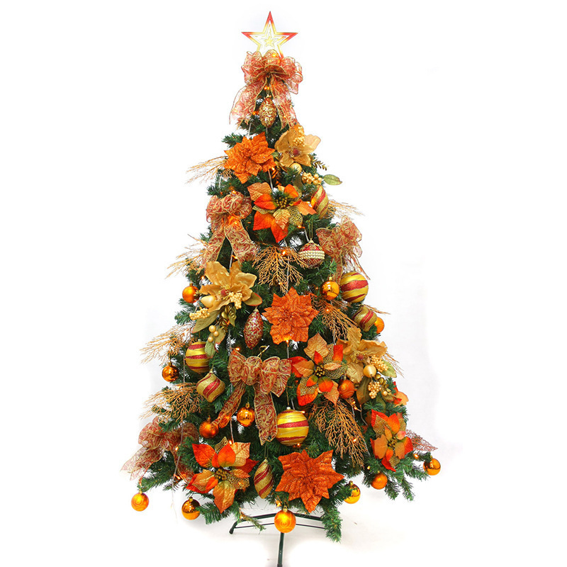 Realistic Luxury Pink Artificial Decoration Christmas Tree