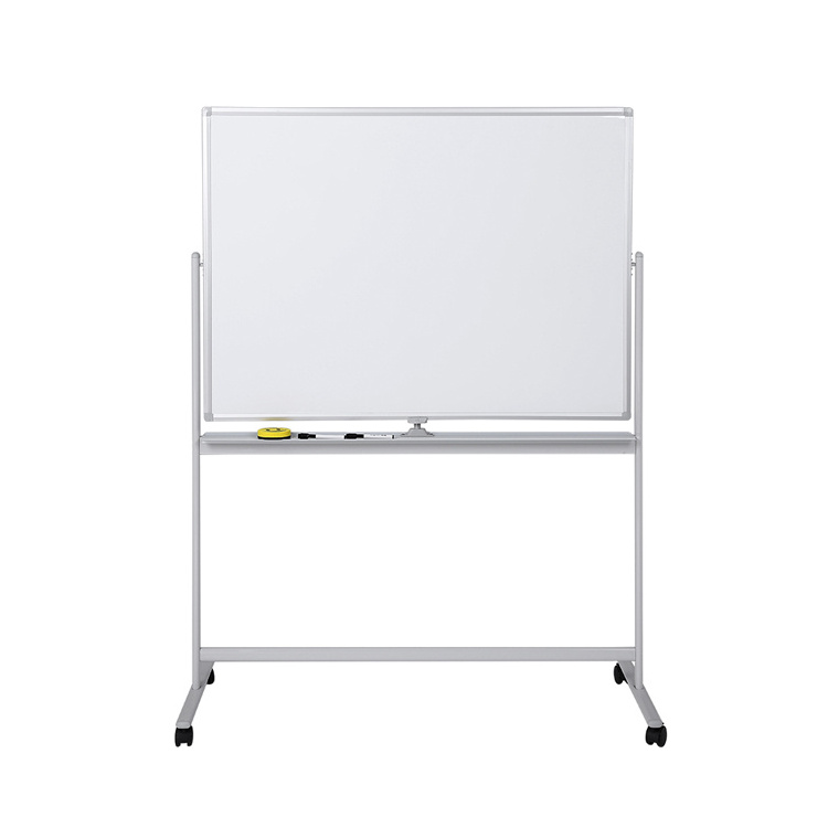 48x36in Classroom Large Dry Erase Magnetic Double Sided Rolling Mobile Whiteboard