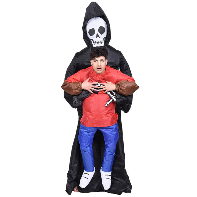 Halloween cartoon doll inflatable costume props scary ghost hugging inflatable suit