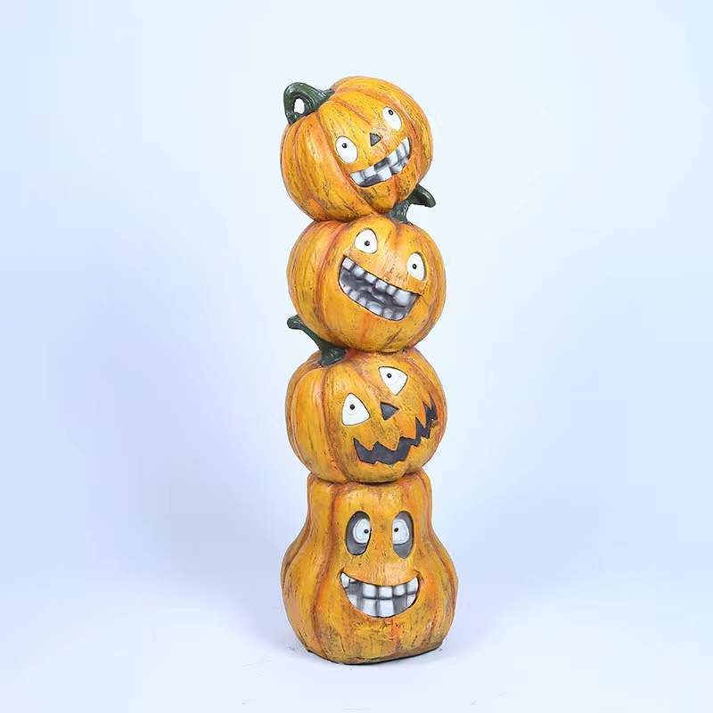 New Halloween ghost head pumpkin decorations large resin lights