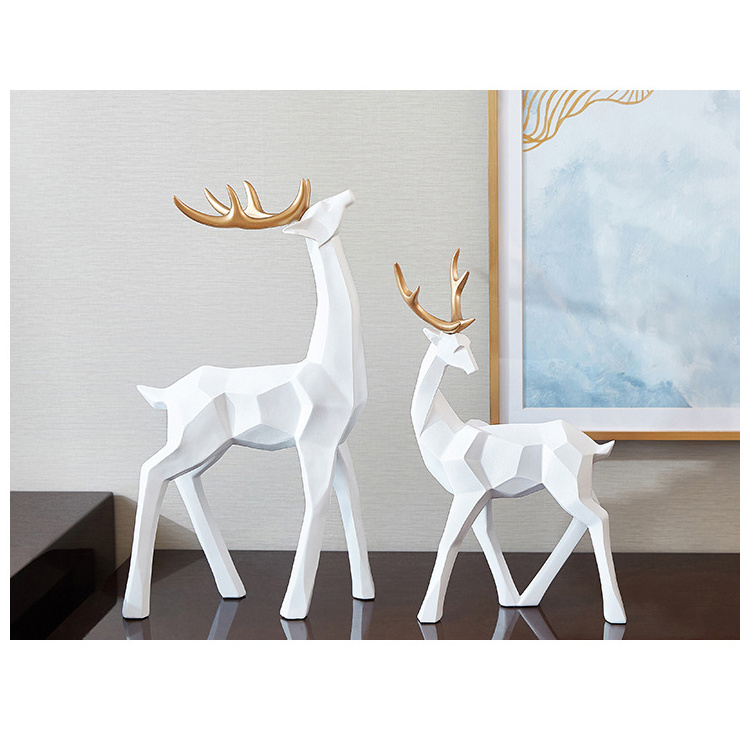 Christmas Ornaments Home Party Decoration Resin Table Christmas Reindeer